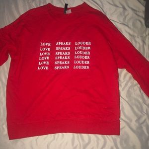 love speaks louder shirt